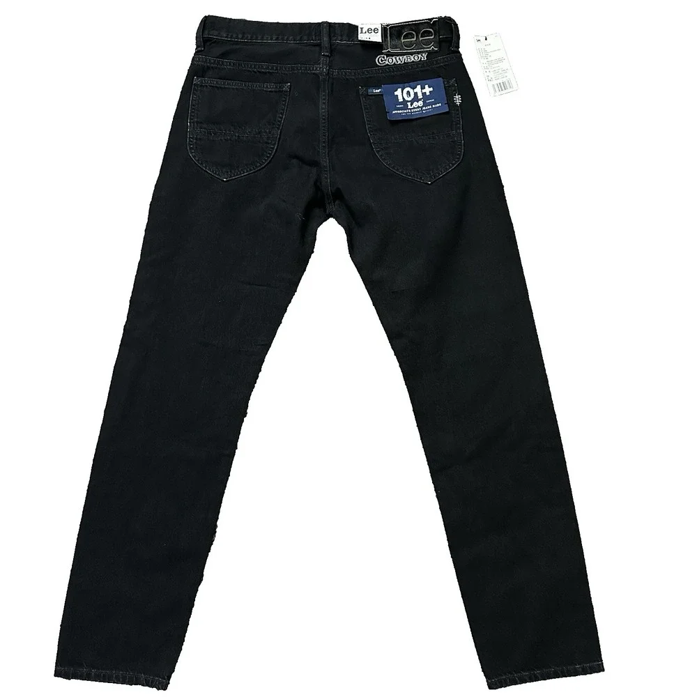 Lee Men's 101+ 731 Arvin Selvedge Cowboy Comfort Tapered Black Jeans Size 32x31